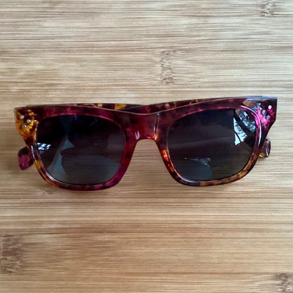 Prive Revaux Women’s Classic Polarized Sunglasses Purple Orange Tortoise Cat Eye - Picture 2 of 16